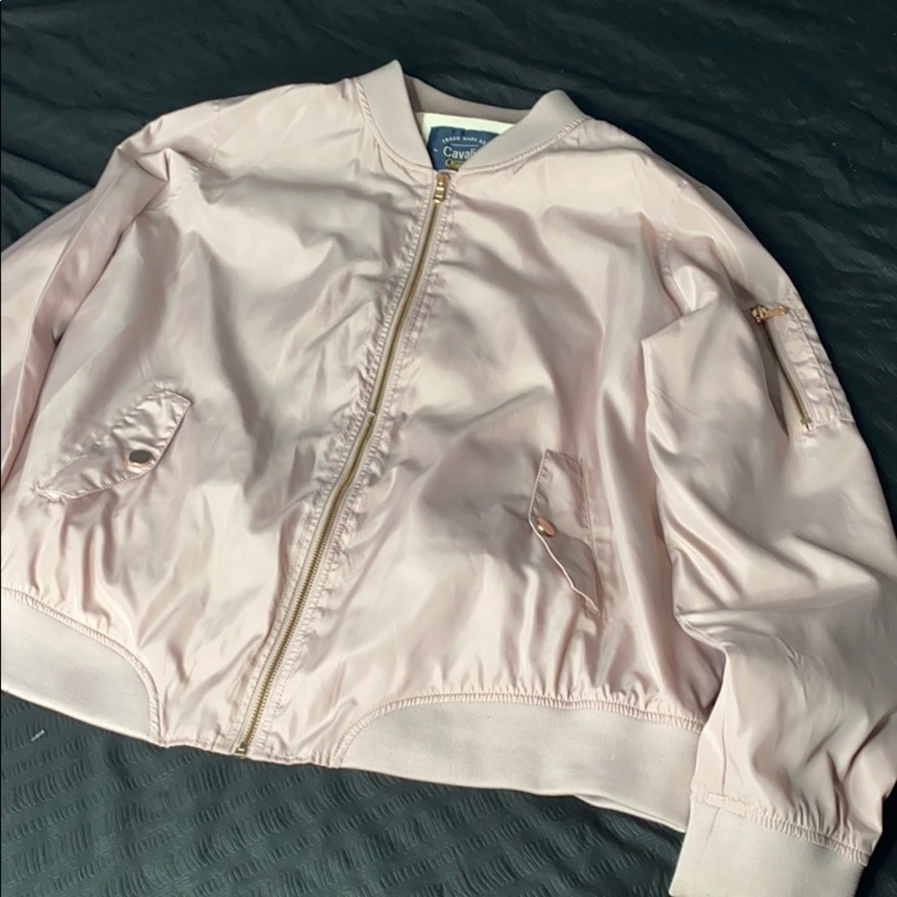 A pink jacket